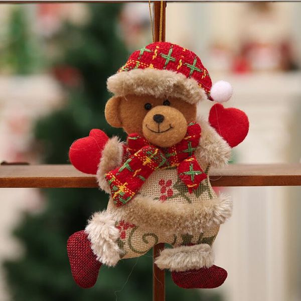 

2020 christmas gift santa claus snowman tree toy doll hang decorations for home christmas ornaments merry christmas ornaments