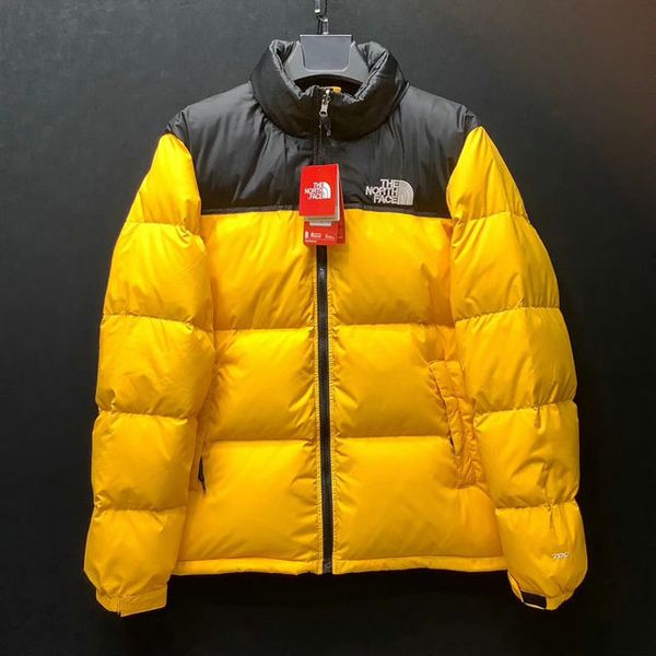 

thenorthface мужчины роскошь вниз куртка повседневной высокого качества марки пуховика дизайнер классических таможнями курток европа америка, Black