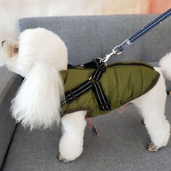 Cappotto per cani super caldo Cappotto impermeabile per cani di taglia piccola e media Cappotto invernale per cuccioli Abbigliamento per animali Chihuahua 3 colori S-2XL Y2226D