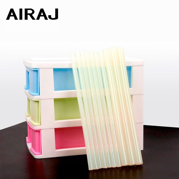 

airaj 10pcs 11mm*150mm/7mm*150mm melt gun glue sticks adhesive craft audio card diy tools plastic sticks for glue gun