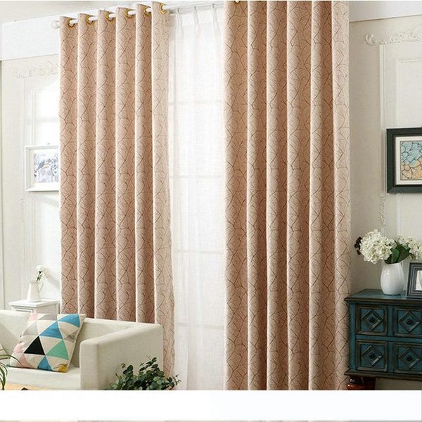 2019 Modern Chenille Blackout Curtains Double Sided Tree Stripes