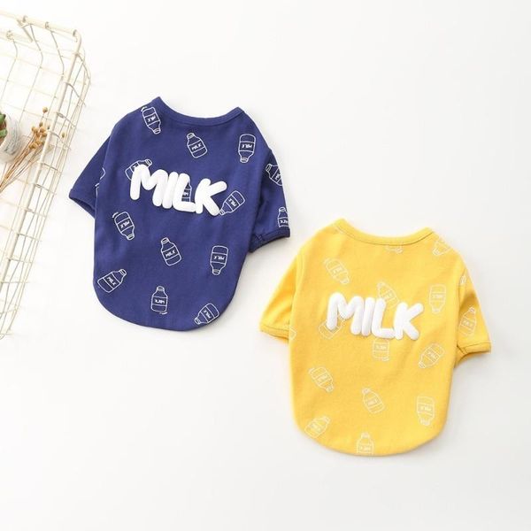 

spring and summer new dog clothes cotton stretch t-shirt method teddy pet clothes dog shirts for dogs vest