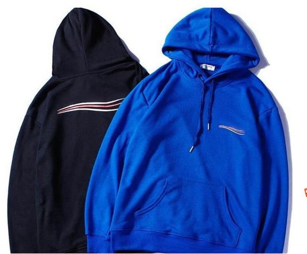 

men designer luxury hoodies fashion brand casual lines printed mens clothes couple matching clothes, Black