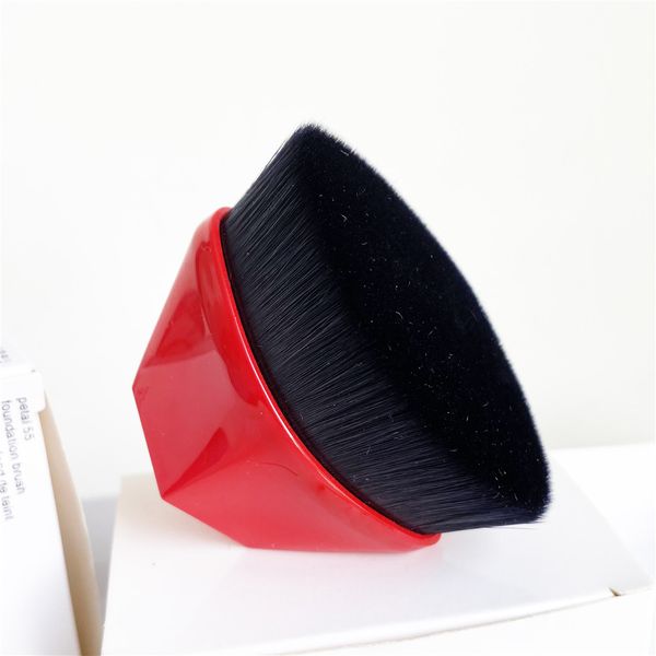 

NEW Petal 55 Foundation Brush -limited RED- Perfect Smooth Full Coverage Liquid/cream Foundation Hexagon Beauty Makeup Brush, Petall 55 (shu)