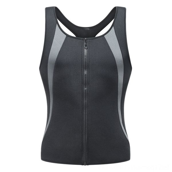 

men sauna running wear athletic & outdoor apparel trainer workout vest gym bodybuilding abdomen waist shapermen fitness tank to, Black;blue