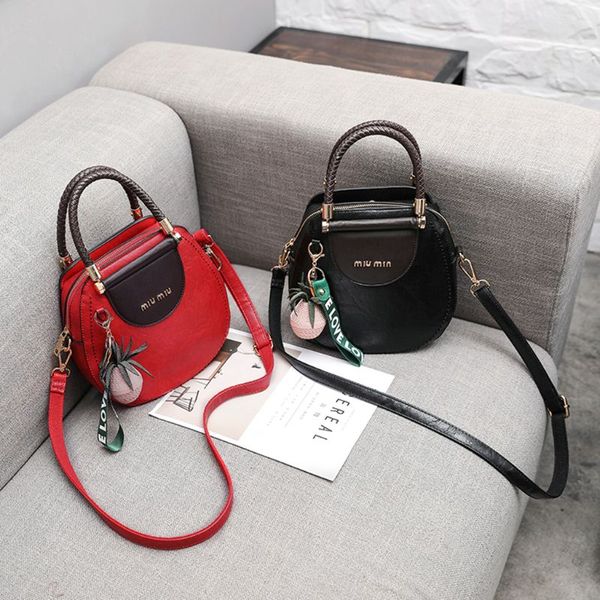 

women leather handbag shoulder lady crossbody bag girls tote messenger satchel purse