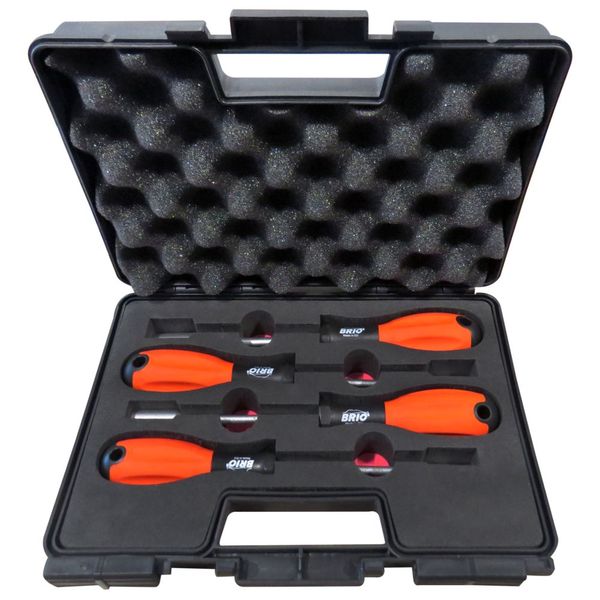 

4 piece socket screwdriver set (7-8-10-13) in plastic case