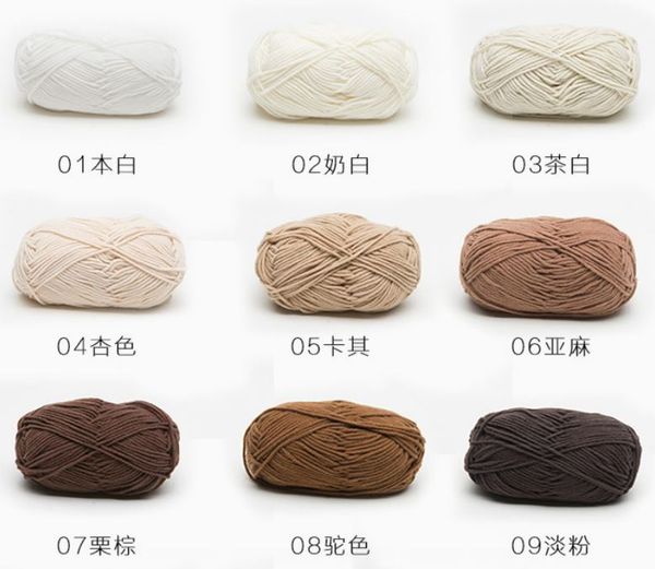 

yarn no1 45% cotton acrylic 150g/150m fancy for hand knitting thread crochet cloth diy bag handbag carpet cushion, Black;white