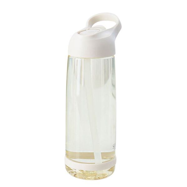 

fashion portable straw cup large capacity cup outdoor sports water bottle 1000ml yellow plastic