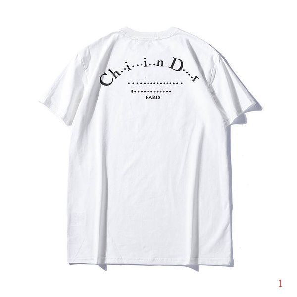 

2020 men womens designer t shirt luxury shirts short sleeve brand shirts new brand summer tee arc printed front and back2 lr190449, White;black