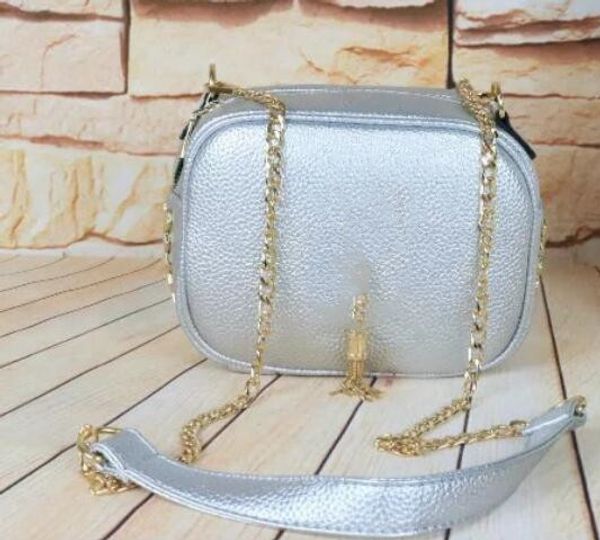 

style most popular handbags women bags designer feminina small bag wallet 22cm silver color