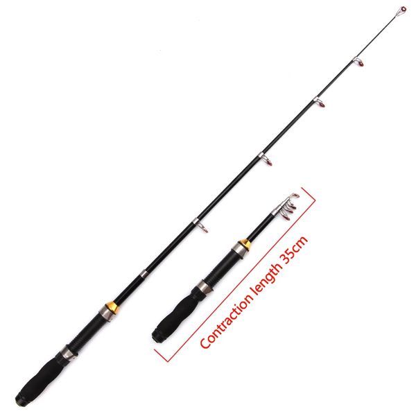 

1.0m 1.2m 1.5m 1.7m 1.9m 2.1m 2.3m portable fishing rod glass fiber fishing pole travel sea spinning rod