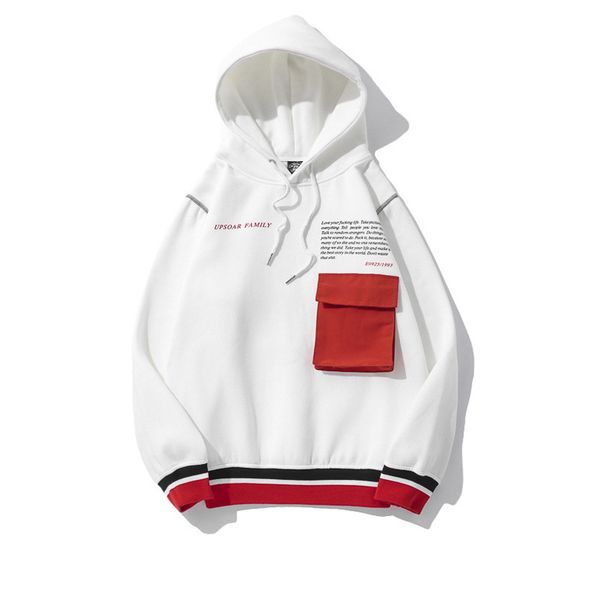 

women men designer hoodies 2019 fashion brand letter print with pockets tide hooded sweater men luxury casual hoodie asian size, Black