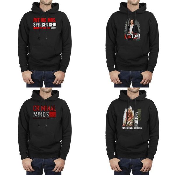 

fashion men criminal minds trust me black winter hoodies sweatshirt design drawstring slim fit hoodies fbi drama series future mrs. tv