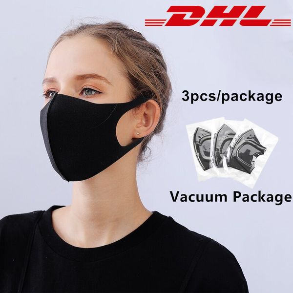 

Reusable Protective Face Mask Black Fashion Washable Masks Mouth Breathing PM2.5 Cotton Facemask Designer Cloth Mask