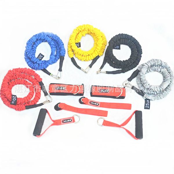 

pulling rope 11-piece set latex tube chest expander elastic string indoor fitness suit