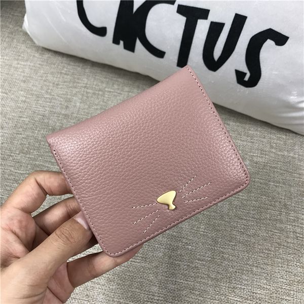 

full-grain leather bi-fold wallet ultra-thin ms. leather leather 2mbv, Black