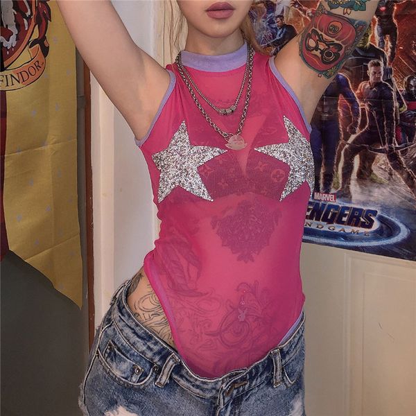 

hirigin new fashion frauen женский сексуальный пляж mesh sheer боди женский повседневный комбинезон дамы видеть сквозь о-образным вырезом пл, Black;white