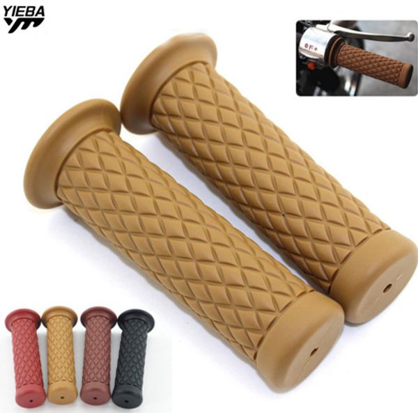 

7/8" 22cm motorcycle hand grips retro handle rubber bar gel grip for wr250r/x serow225/250 1986-2018r125 230 250 600
