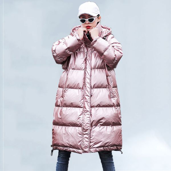 

winter female jacket 2019 new korean bright cotton loose wild student winter jacket women fashion hooded waterproof coat women, Black