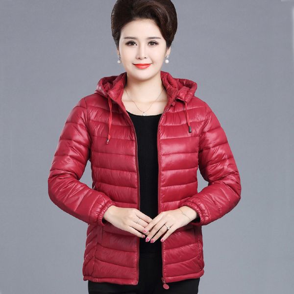 

new arrival solid color zipper down cotton parka 2019 winter brief paragraph women quilted jacket 1809, Tan;black