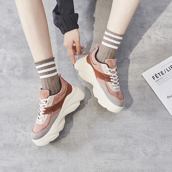 

new women casual sneaker pink light grey split all-match fashion womens outdoor cloth shoes sneakers size 36-39