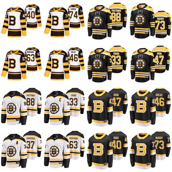 

boston bruins jerseys 47 torey krug jersey 74 jake debrusk 40 tuukka rask 73 charlie mcavoy 46 david krejci ice hockey jerseys stitched, Black;red