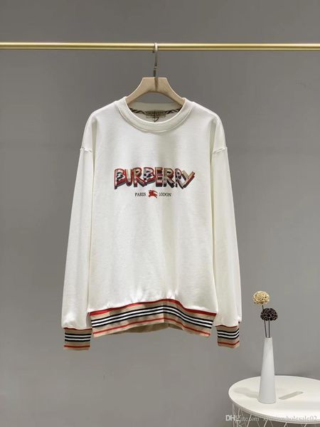 

2020 британский стиль осень и зима последняя мода красный и зеленый контрастный цвет письмо печатных толстовка мужчины и женщины высокое кач, White;black