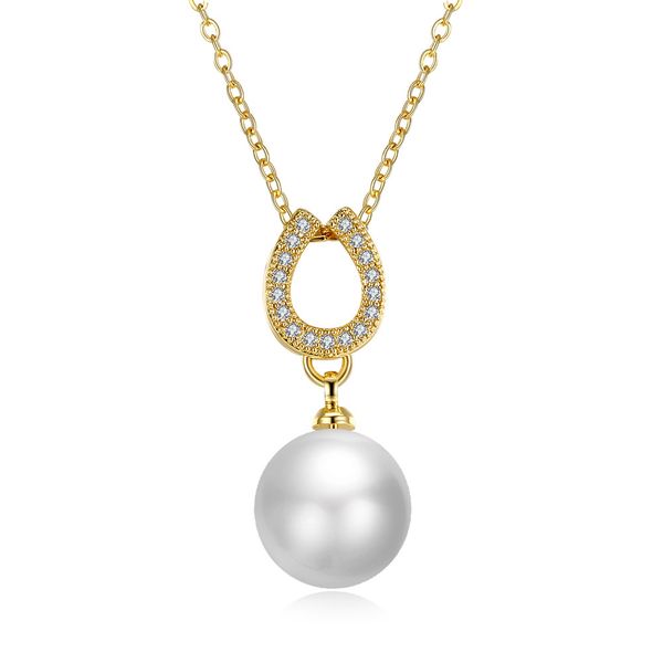 

2020 новые горячие продажи модные ожерелья женская мода очаровательные pendeants ювелирные изделия свадебное ожерелье palted 18k золото медь, Silver