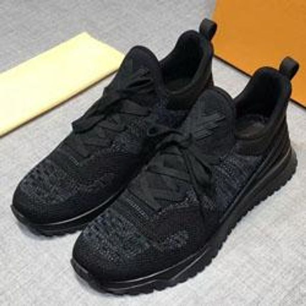 

2018 New luxury shoes VNR Casual women men Sneakers White black green knit Lace-up Luxury Trainers High Top Shoes with box