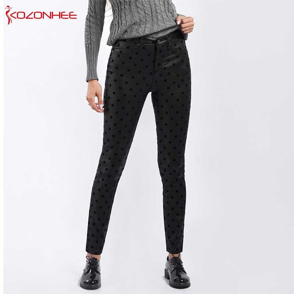 

women's fashion black point stretch jeans skinny trousers lady slim pencil elastic jeans lady casual stretch leggings #69, Blue