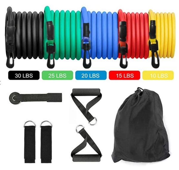

resistance bands 11pcs/set pull rope fitness exercises latex tubes pedal excercise