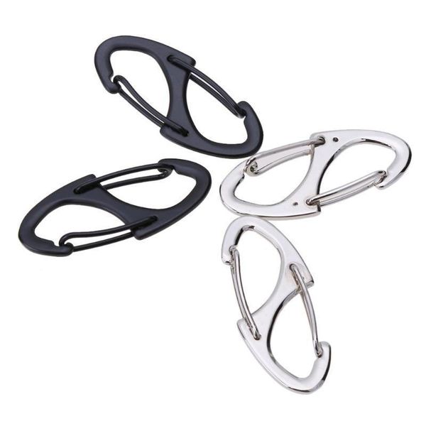 

4pcs/pack camping survival 8 shape climbing carabiner buckle clip hook for key camping survival climbing hiking