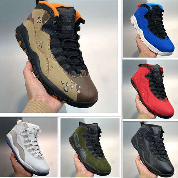 

10 10s men basketball shoes wings chicago seattle tinker desert camo black cement mens sports trainers sneakers size 40-47