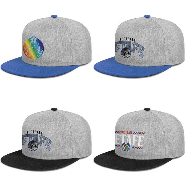 

getafe club de fútbol s.a.d. azulones el geta label for men and women flat edge trucker adjustable cap golf vintage team hats gay pride, Blue;gray