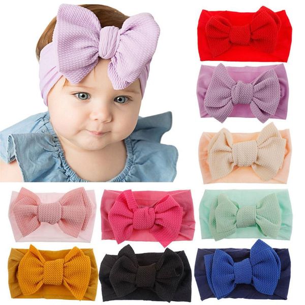 

1pc baby toddler girl bowknot headband stretch hairband headwear newborn pgraphy props baby hair accessories opaska dla, Slivery;white