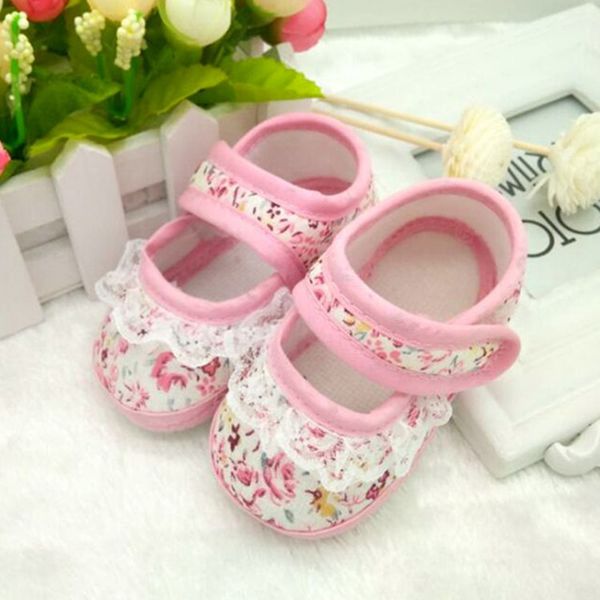 

infant toddler baby boy girl soft sole crib shoes heart shaped print lace baby shoes canvassneaker newborn to 4-12 months