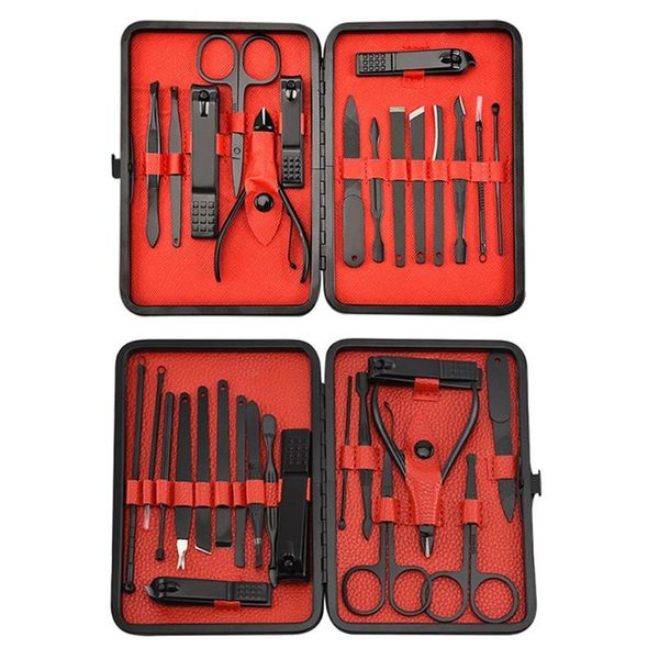 

stainless steel nail clipper trimmer scissors set manicure pedicure tools