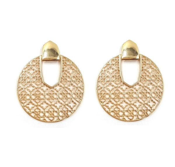 

новая мода отполированной круглые филигранной геометрическая серьги для женщин, Silver