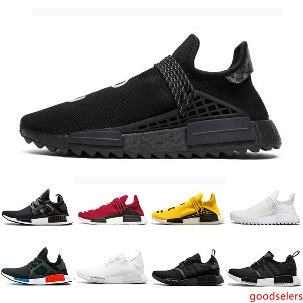 

nerd black nmd r1 hu human race xr1 mens running shoes pharrell williams bred og classic oreo men women mastermind japan sports sneakers