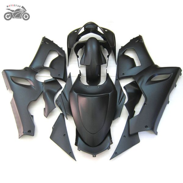 Kit de feiras personalizadas gratuitos para Kawasaki Ninja ZX6R 636 05 06 ZX-6R 2005 2006 ZX 6R Matte Preto Motocicleta Kits Kits