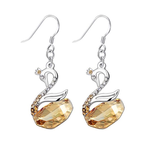 

wedding party tin alloy beaded pearl gift woman lady diamond jewelry earring for bride acting initiation graduation cde-850, Golden