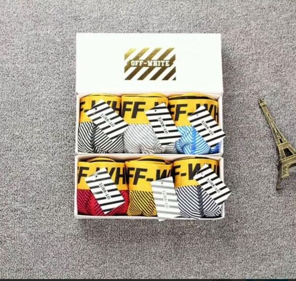 

2019designer boxer man cotton underwear shorts for men luxury underwear casual short man breathable male gay boxer brief shorts, Black;white