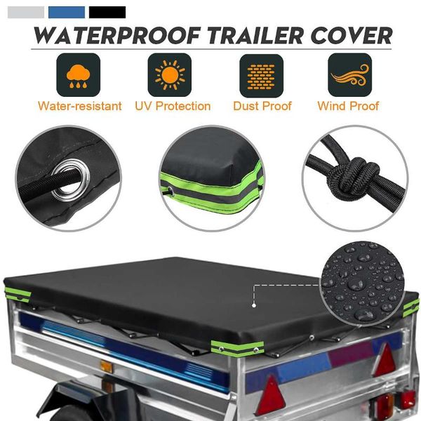 

car trailer cover canopy auto roof tent cover outdoor protection waterproof windproof dust-proof 6' x 4' ft 183 x 122cm
