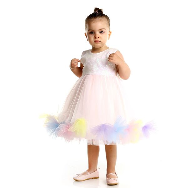 

ebebek chatondor summer cotton candy baby girl dress, Red;yellow