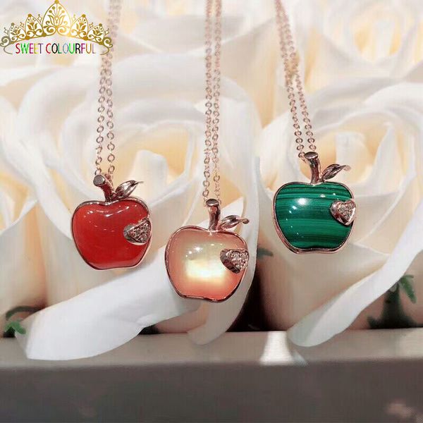 

christmas gift jewelry diamonds 18k gold heart-shaped 18k necklace008, Silver