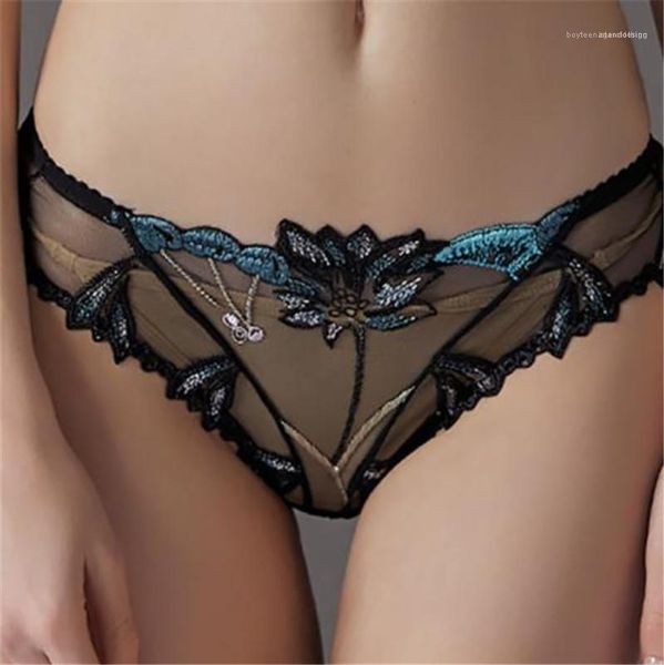 

seductive briefs comfortable womens thin floral underwears briefs low waist scratch underwear lace panties sexy, Black;pink