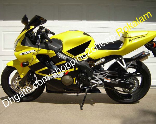 Honda F4i CBR600 CBR600F4I 600F4I 2001 2002 2003 Karoser Parçaları Kavramı Kiti Sarı Siyah (Enjeksiyon Kalıpları)