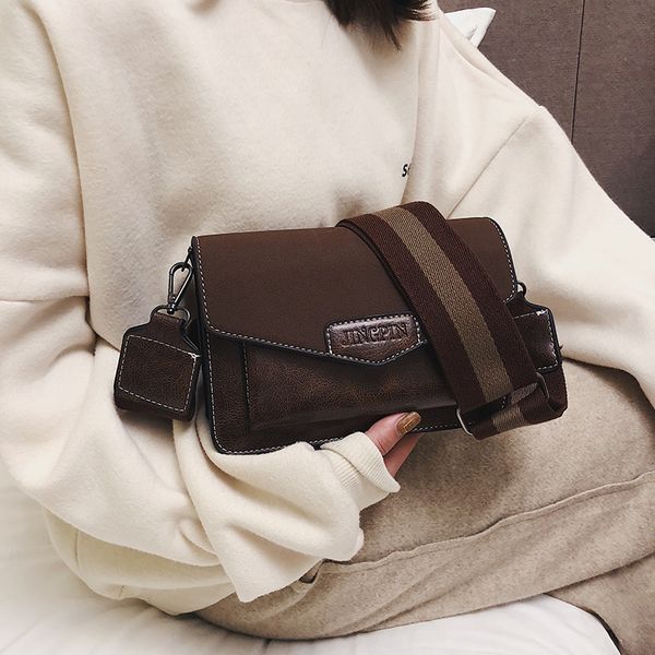 

vrouwen schoudertas crossbody bag vrouw lederen band zakken valentijnsdag present gift vrouwelijke messenger bag lady flap