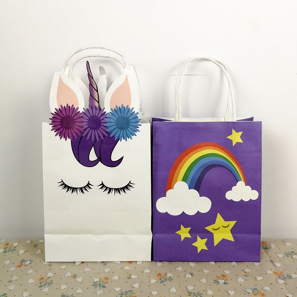 

unicorn theme party favors lovely unicorn gift bags children candy bags baby shower packing wedding paper party supplies